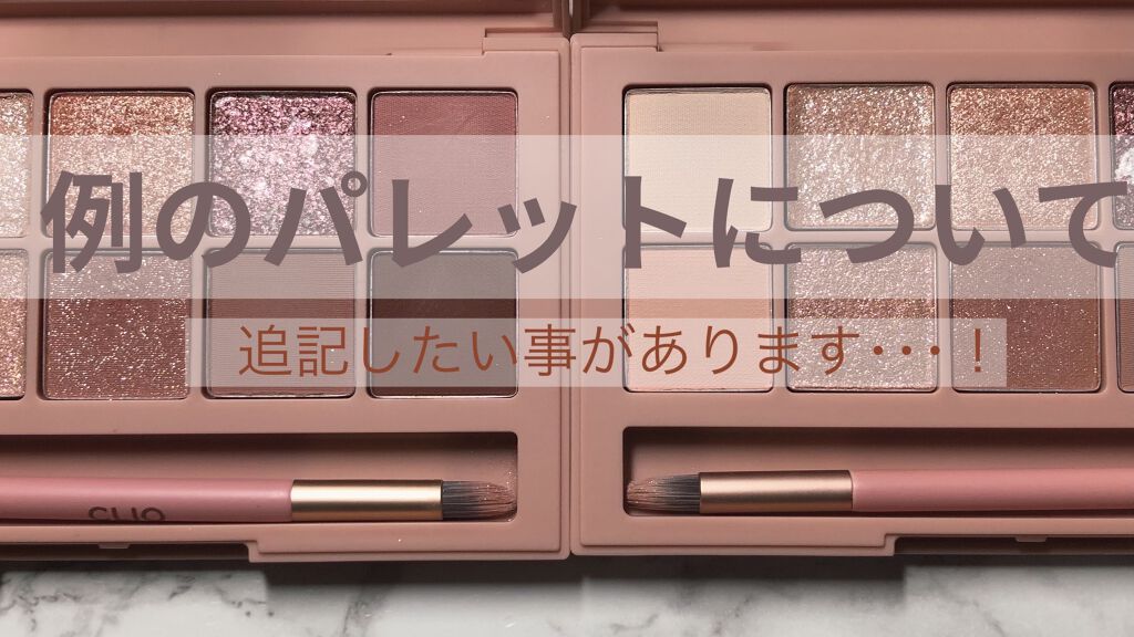 プロ アイ パレット/CLIO/アイシャドウパレットを使ったクチコミ（1枚目）