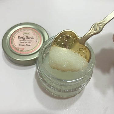 ボディスクラブ グリーン・ローズ 320g/SABON/ボディスクラブの画像