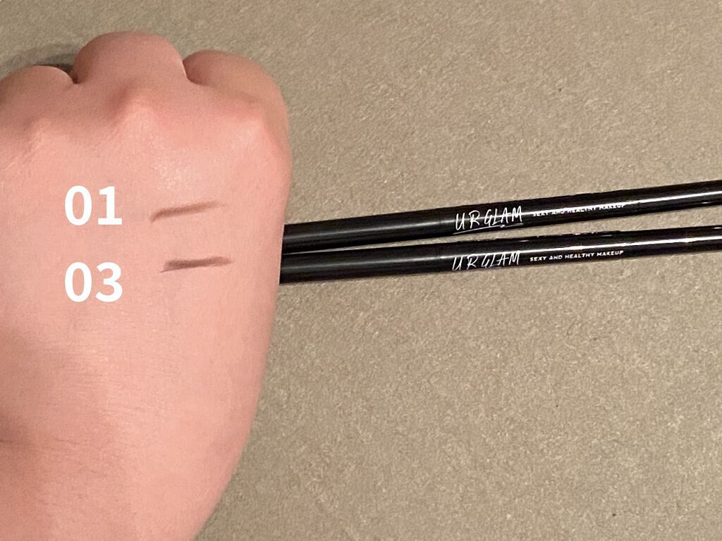 スリムスケッチアイブロウペンシル/U R GLAM/アイブロウペンシルを使ったクチコミ（3枚目）