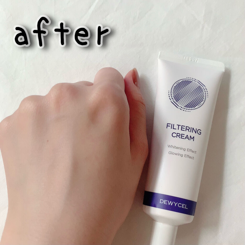 フィルタリングクリーム/DEWYCEL/日焼け止めクリームを使ったクチコミ（3枚目）