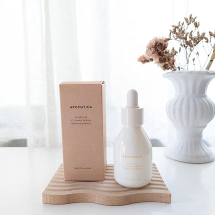 グロービタCトーニングセラム/AROMATICA/美容液を使ったクチコミ(2枚目)