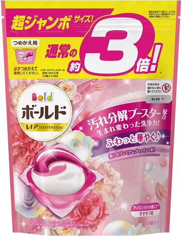 試してみた ボールドジェルボール3d 癒しのプレミアムブロッサムの香り ボールド Lips