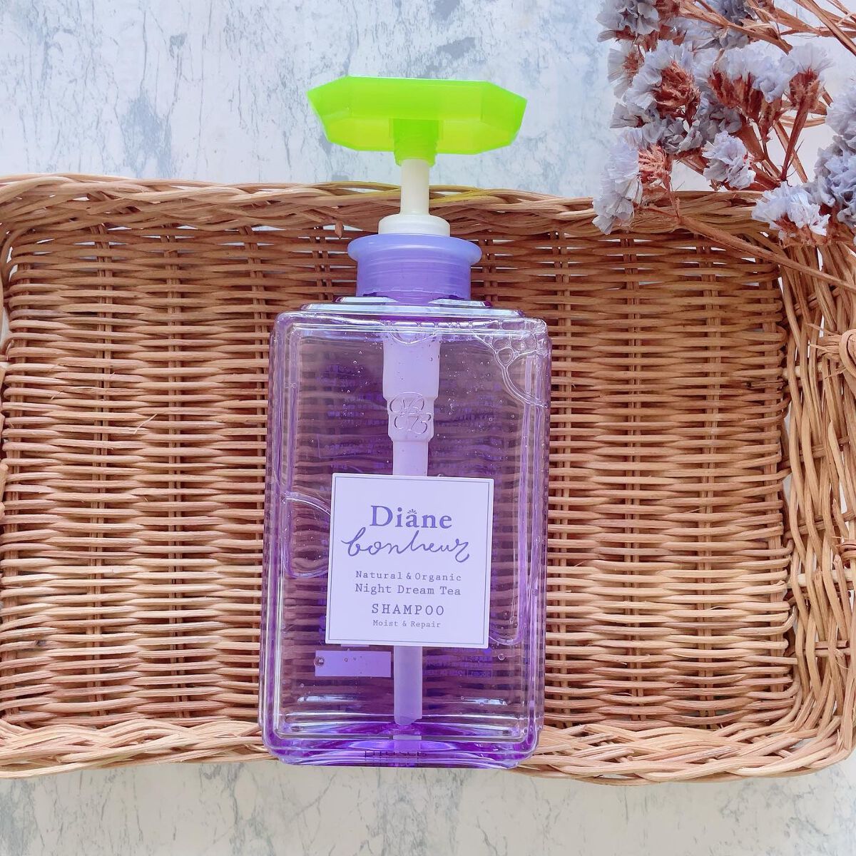 ダイアンボヌール モイスト＆リペア シャンプー/トリートメント ナイトドリームティーの香り/ダイアン/市販シャンプーを使ったクチコミ（3枚目）