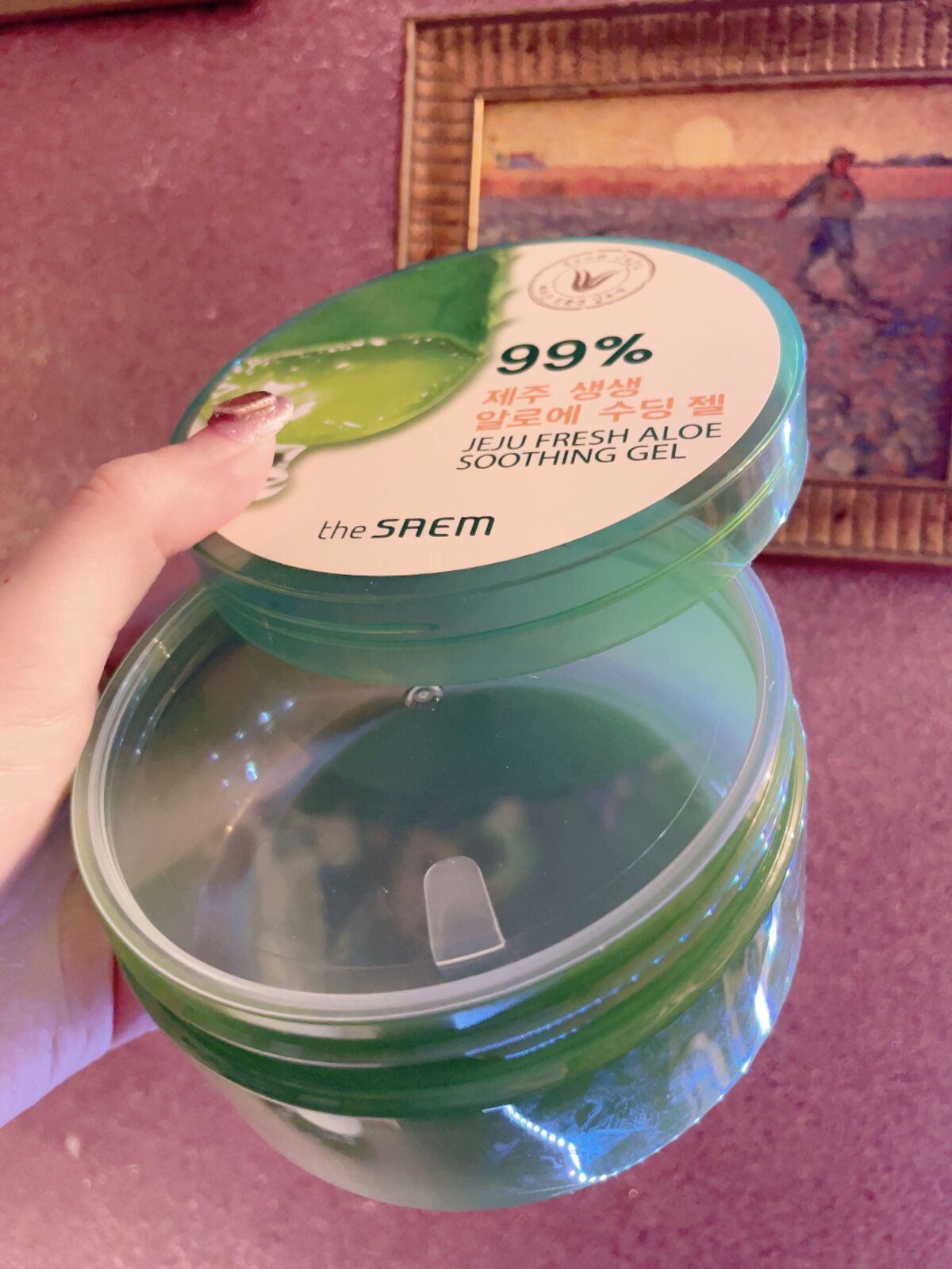 チェジュ フレッシュ アロエ スージング ジェル 99%/the SAEM/フェイスクリームを使ったクチコミ（2枚目）