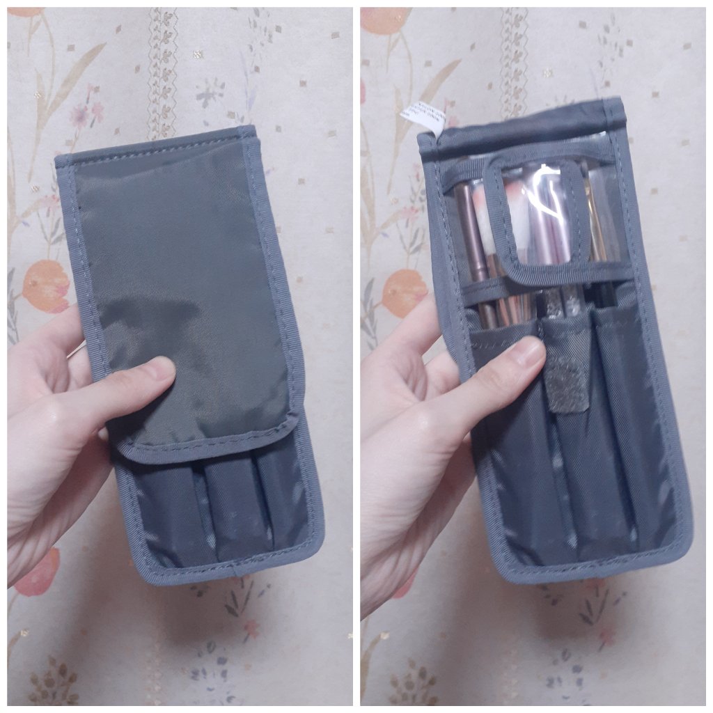 ナイロンメイクブラシポーチ/無印良品/化粧ポーチを使ったクチコミ（2枚目）