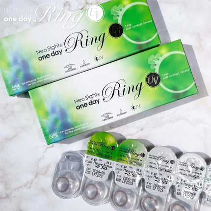 ネオサイトワンデー リングUV/Aire/ワンデー(1DAY)カラコンを使ったクチコミ(5枚目)