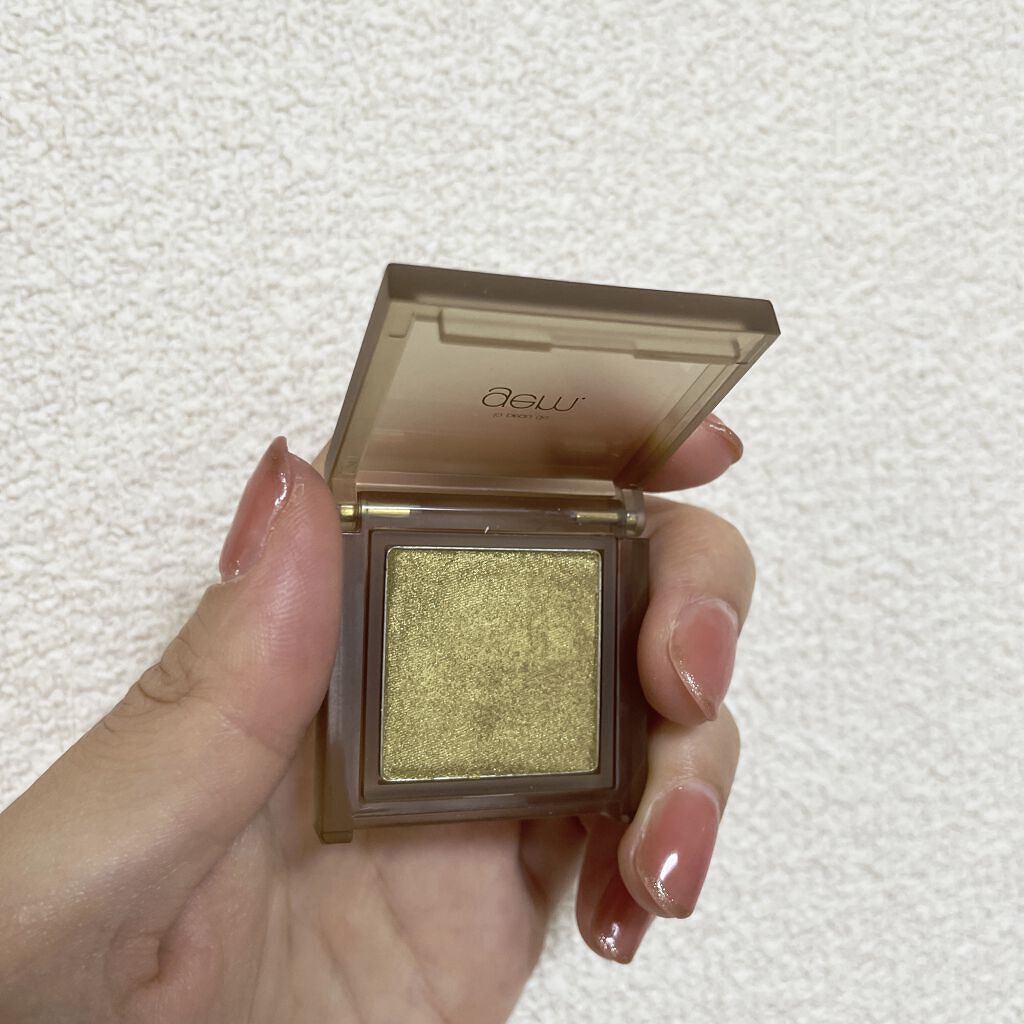 single eye color se-07 カーキ/la peau de gem./単色アイシャドウを使ったクチコミ（2枚目）