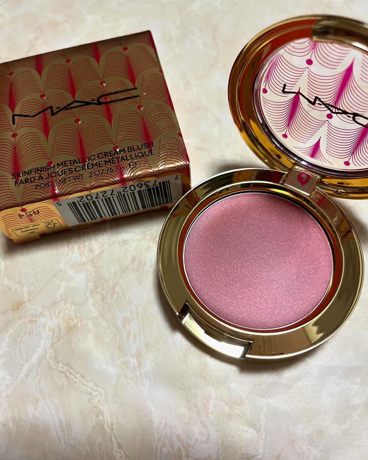 スキン フィニッシュ メタリック クリーム ブラッシュ/M・A・C/ジェル・クリームチークを使ったクチコミ(1枚目)