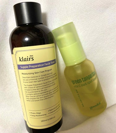 Supple Preparation Facial Tonerを評価しました。
グーダルVセラム(goodal GREEN TANGERINE V DARK SPOT SERUM PLUS)を評価しまし