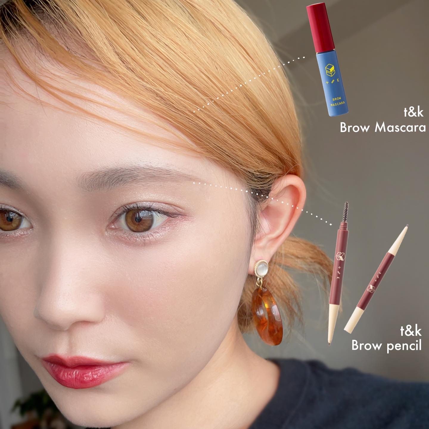 ブロウガイドペンシル 01 アッシュブラウン/t8k/アイブロウペンシルを使ったクチコミ（1枚目）