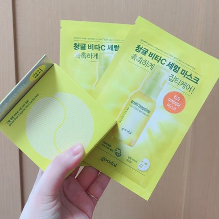 グーダル グリーンタンジェリンビタCセラムマスク/goodal/シートマスク・パックを使ったクチコミ(4枚目)