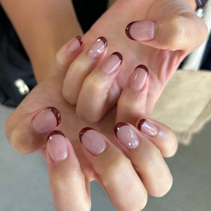 夏美🍉フォロバ on LIPS 「【ど定番の大本命🫶🏻秋のボルドーフレンチ🥀】この時期やっぱり取..」(2枚目)