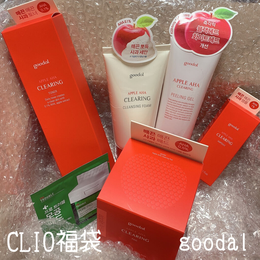 アップル AHA クリアリング パッド/goodal/トナーパッドを使ったクチコミ（1枚目）