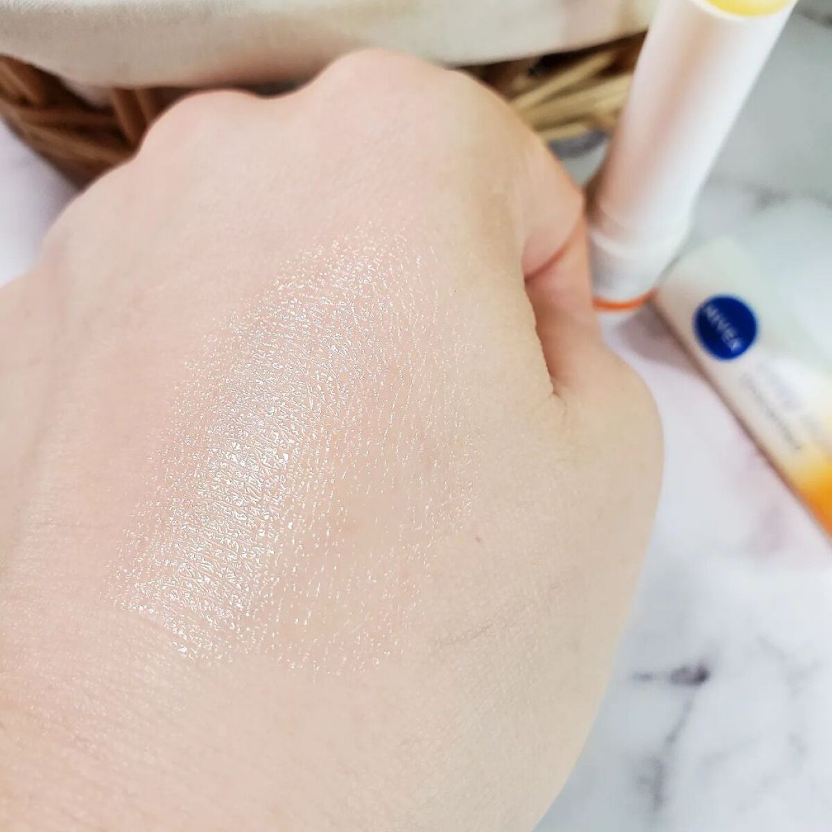 ニベア ディープモイスチャーリップ メルティタイプ/ニベア/リップクリームを使ったクチコミ（3枚目）