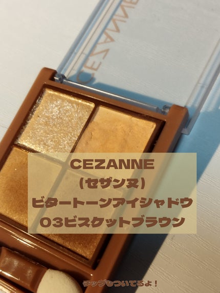 ビタートーンアイシャドウ/CEZANNE/パウダーアイシャドウを使ったクチコミ(4枚目)