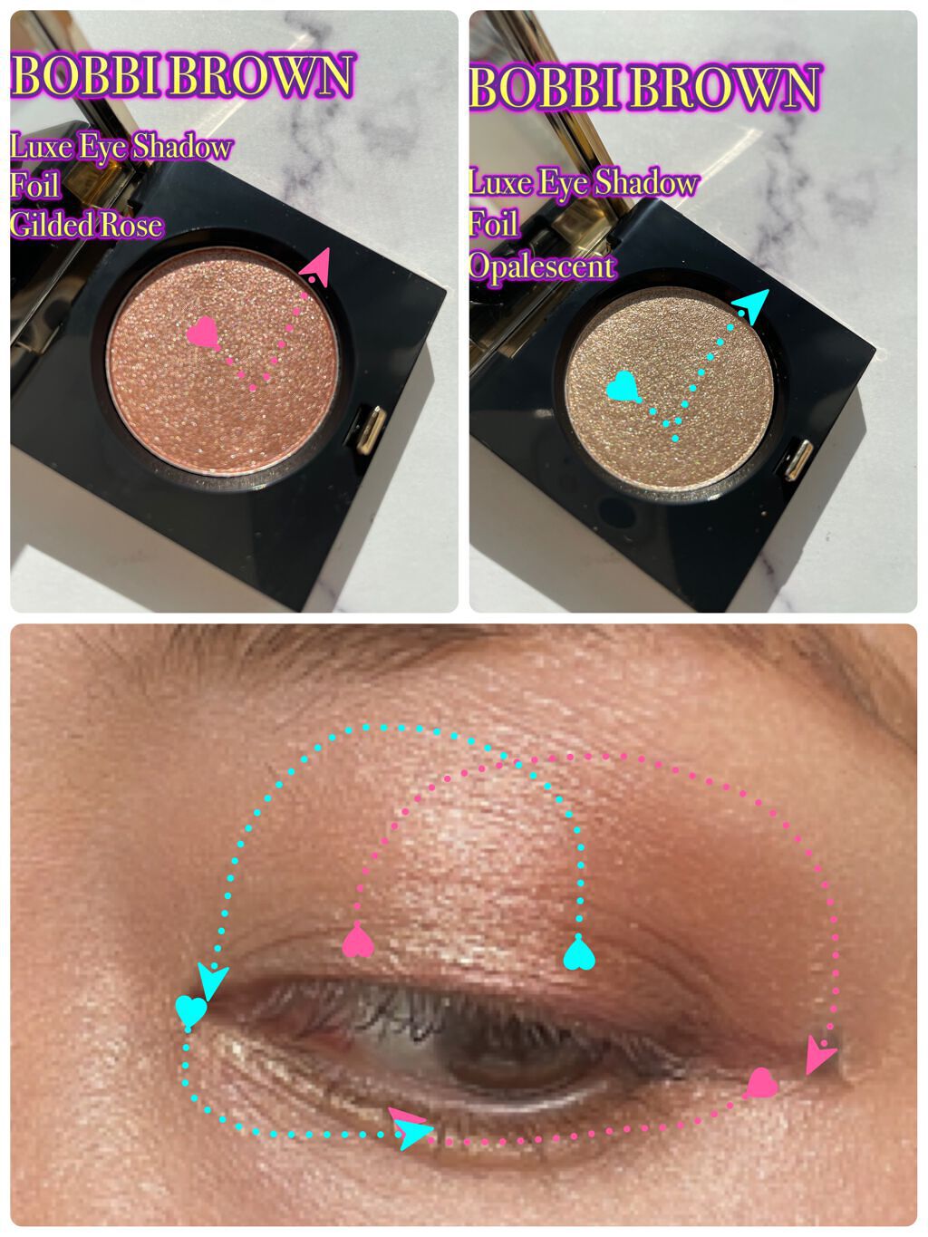 リュクスアイシャドウ 02 オパールセント(フォイル) /BOBBI BROWN/単色アイシャドウを使ったクチコミ（3枚目）