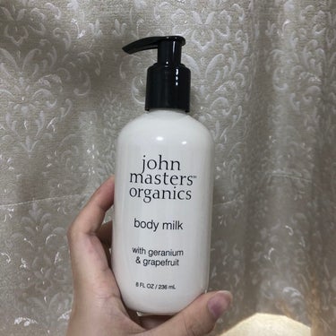 Ｇ＆Ｇボディミルク Ｎ（ゼラニウム＆グレープフルーツ）/john masters organics/ボディミルクを使ったクチコミ（1枚目）