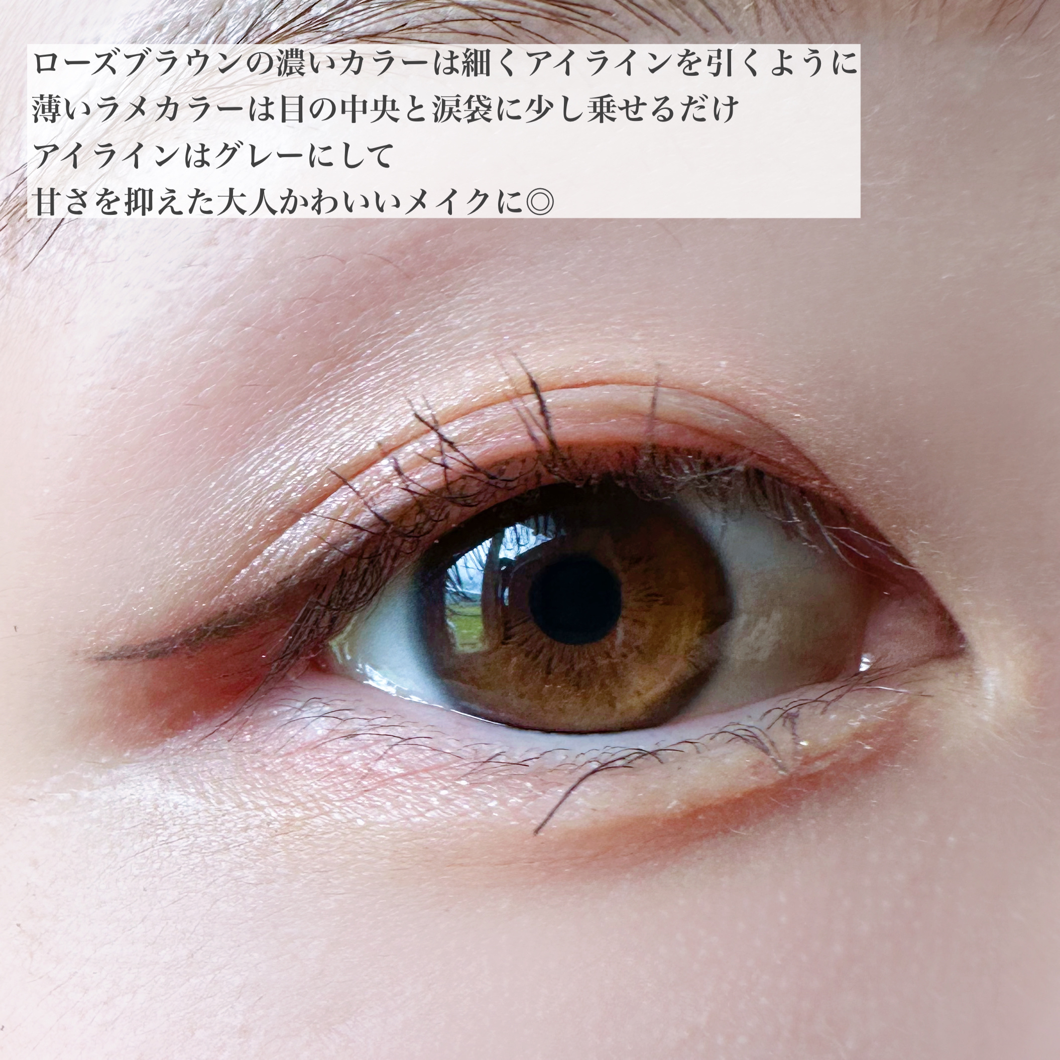 ジューシーピュアアイズ/キャンメイク/アイシャドウパレットを使ったクチコミ（3枚目）