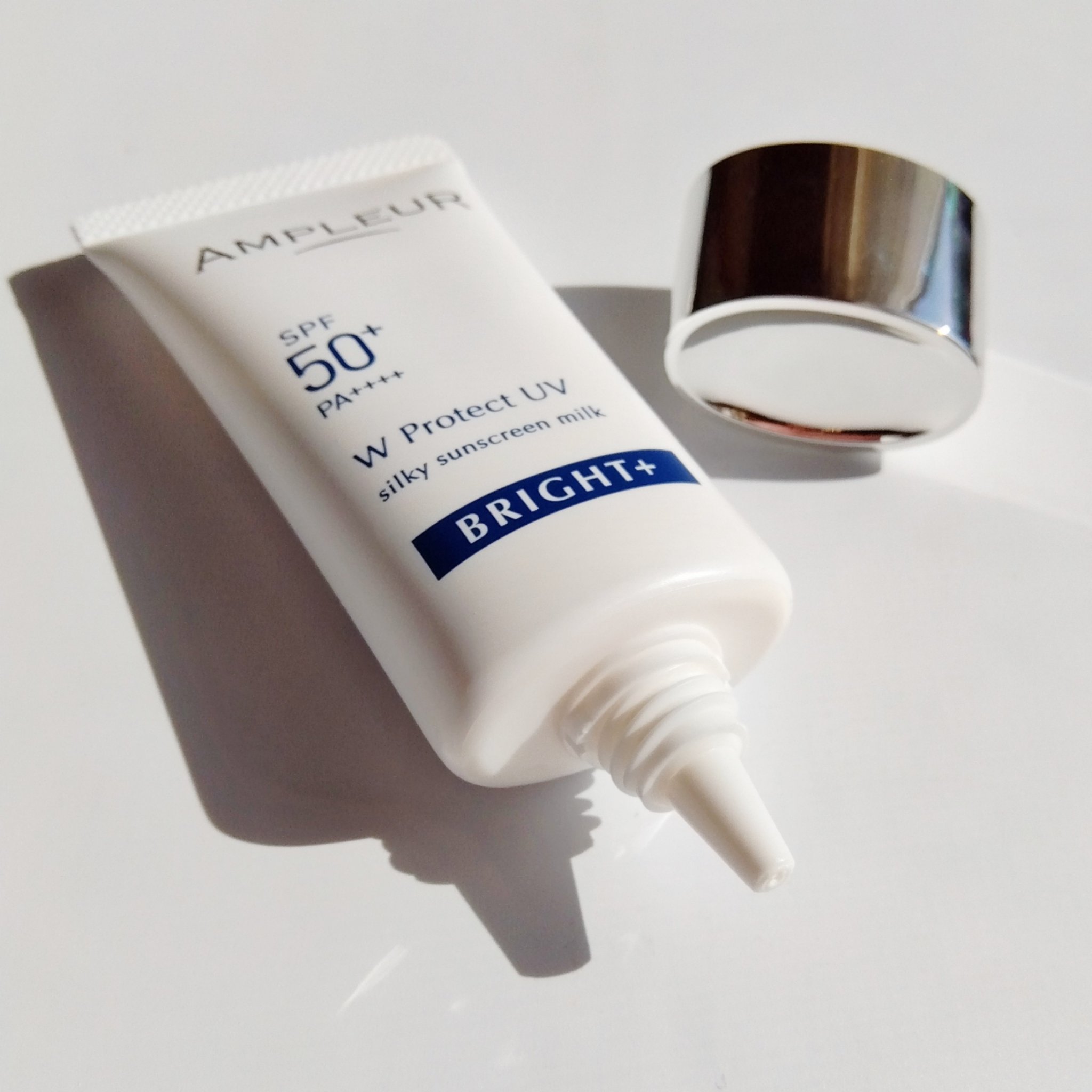 アンプルール WプロテクトUV ブライト＋/アンプルール/日焼け止めミルクを使ったクチコミ（2枚目）