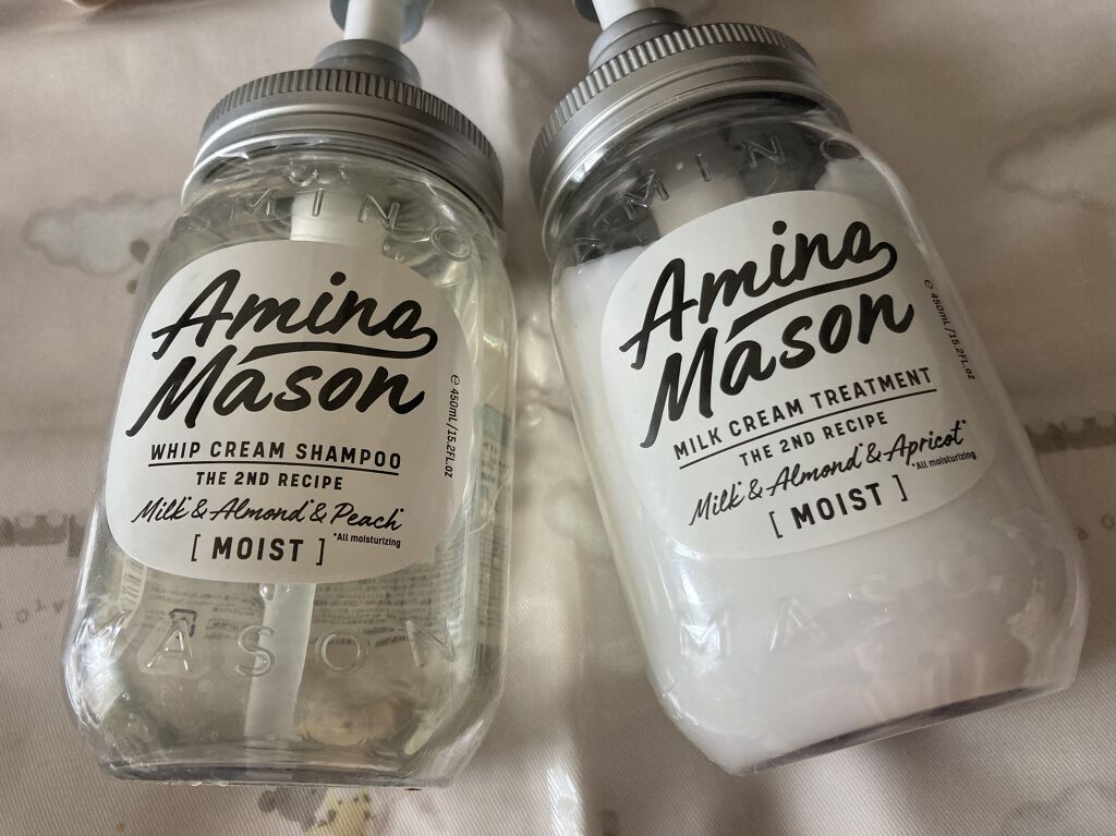 アミノメイソン ディープモイスト ホイップクリーム シャンプー/ミルククリーム ヘアトリートメント/アミノメイソン/市販シャンプーを使ったクチコミ（1枚目）