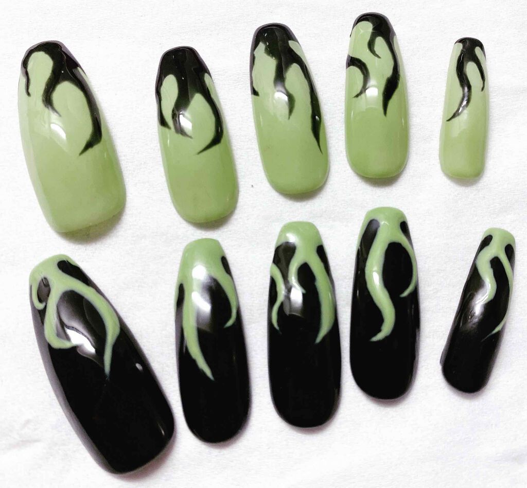 クリアネイルチップ/セリア/ネイルチップ・パーツを使ったクチコミ（2枚目）