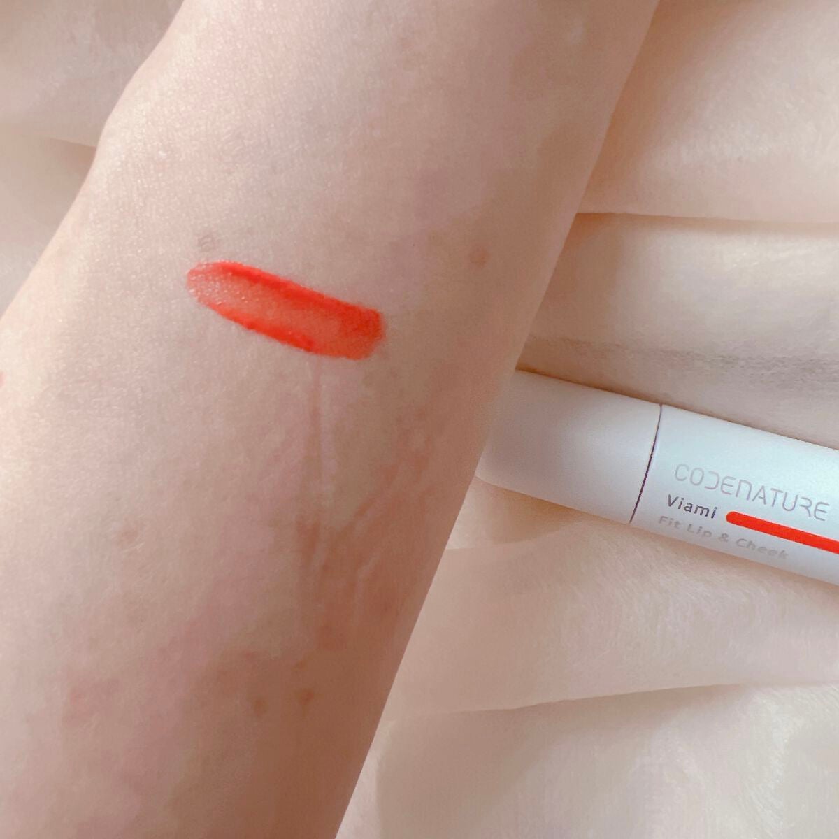 ビアミフィットリップ&チーク/CODENATURE/リップグロスを使ったクチコミ(3枚目)