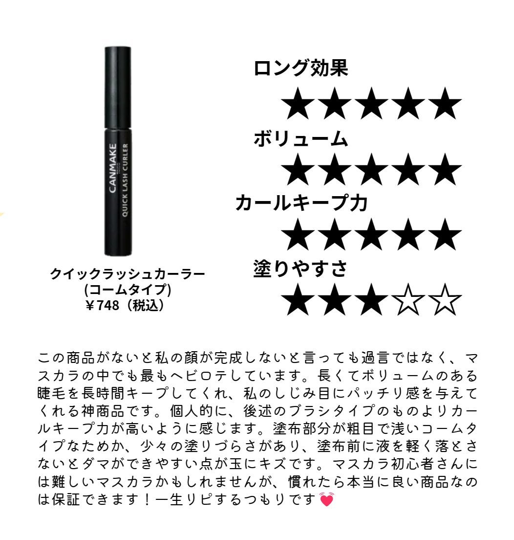クイックラッシュカーラー/キャンメイク/マスカラ下地を使ったクチコミ(2枚目)