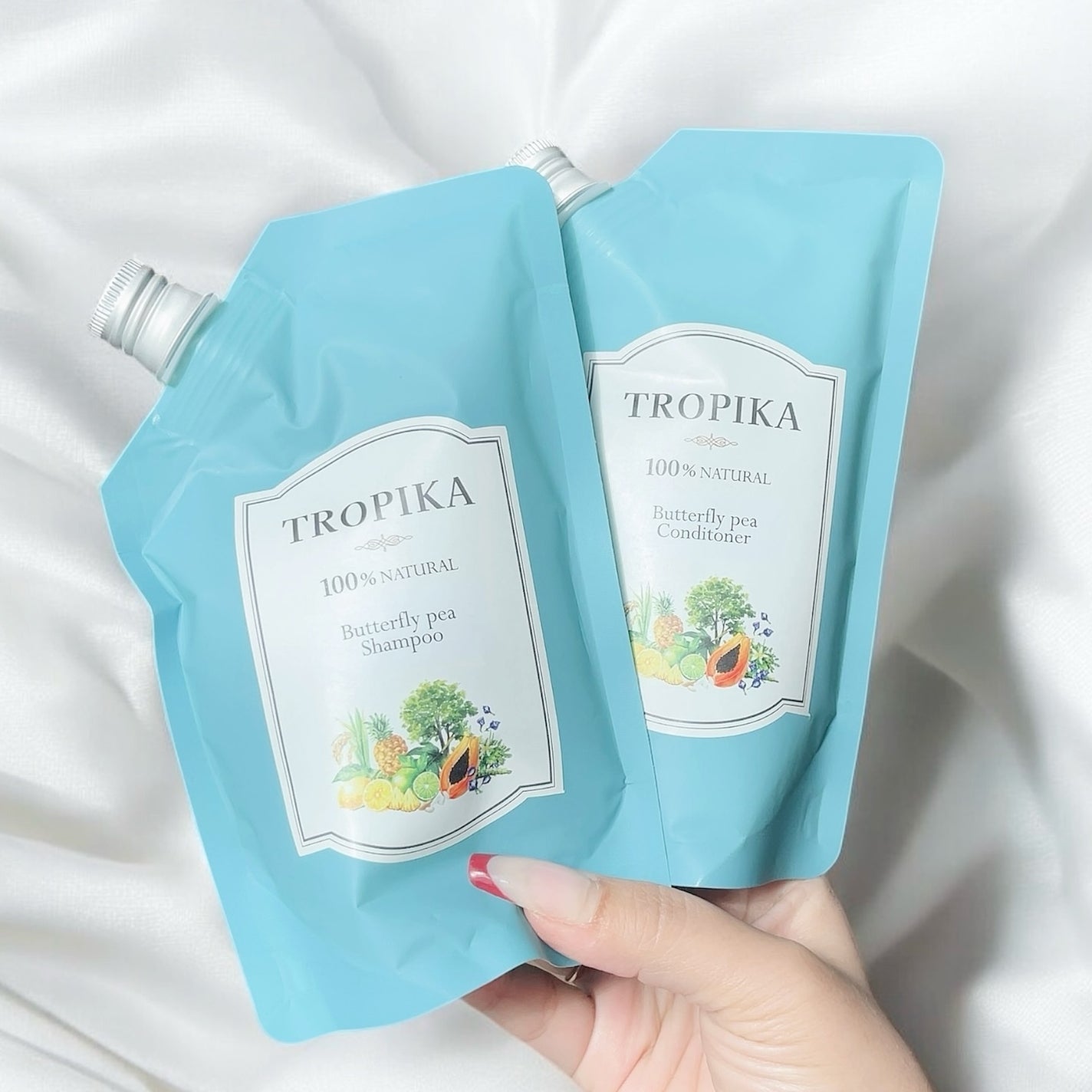 バタフライピーシャンプー/バタフライピーコンディショナー/TROPIKA/市販シャンプーを使ったクチコミ(1枚目)