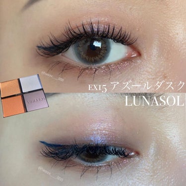 LUNASOL アズールダスクでメイク🧡💙

右上の水色がアクセントになってカワイスギル(  ᵒ̴̶̷᷄꒳ᵒ̴̶̷᷅ )🤍
.
.
.
使用コスメ⸜ ♡ ⸝
.
#LUNASOL
#アイカラーレーション