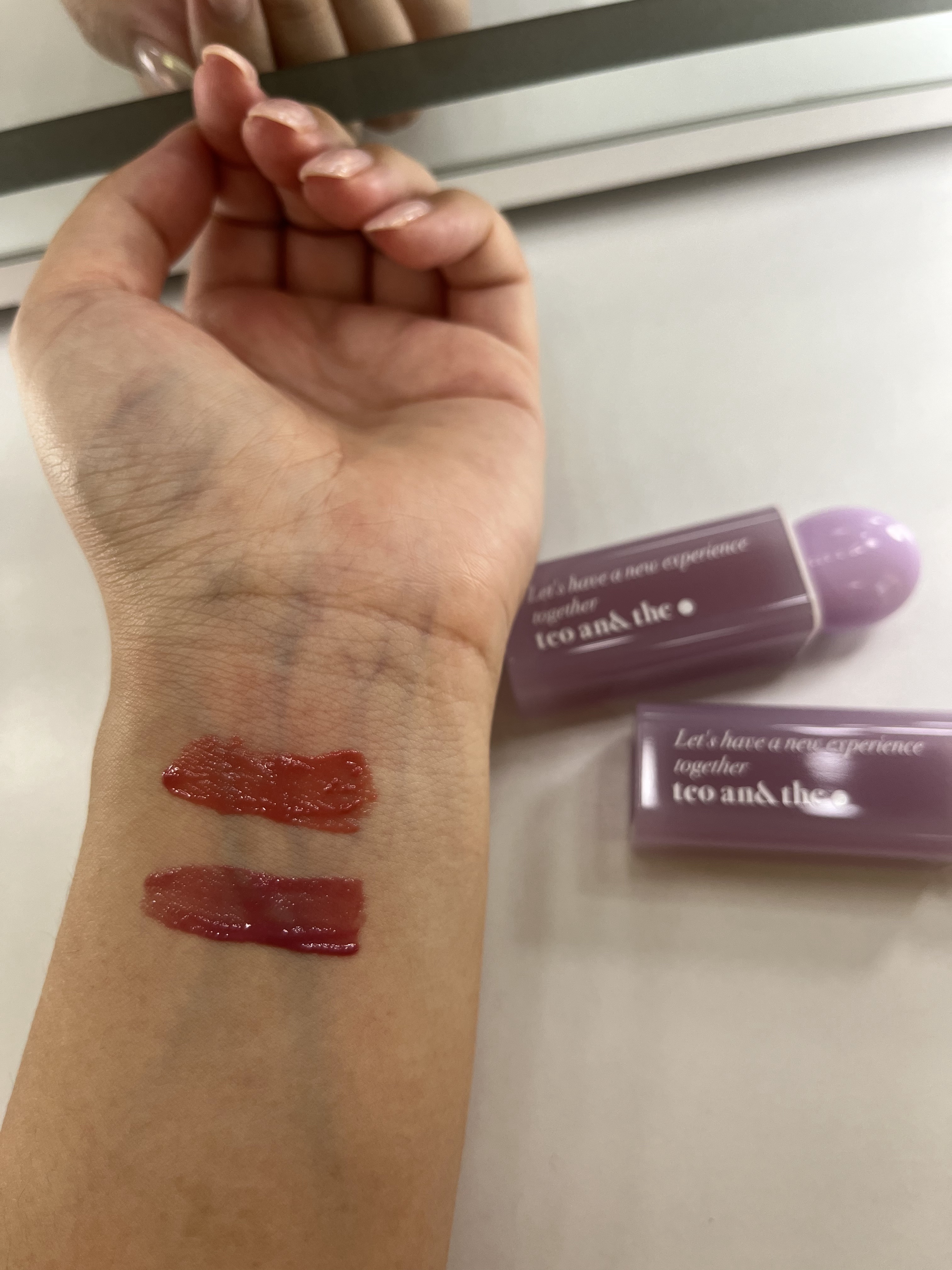 teo and the Milky Dotom Tint/タオアンダー/リップグロスを使ったクチコミ（2枚目）