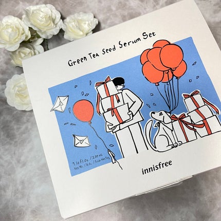 グリーンティーシード セラム N スペシャルセット/innisfree/スキンケアキットを使ったクチコミ(4枚目)