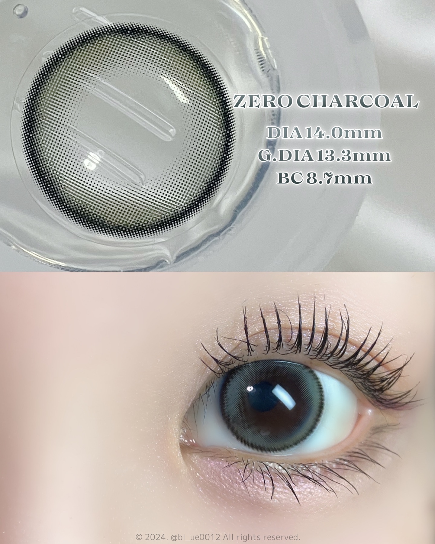 LILMOON 1day 0.03ZERO ゼロチャコール/LILMOON/ワンデー（１DAY）カラコンを使ったクチコミ（2枚目）