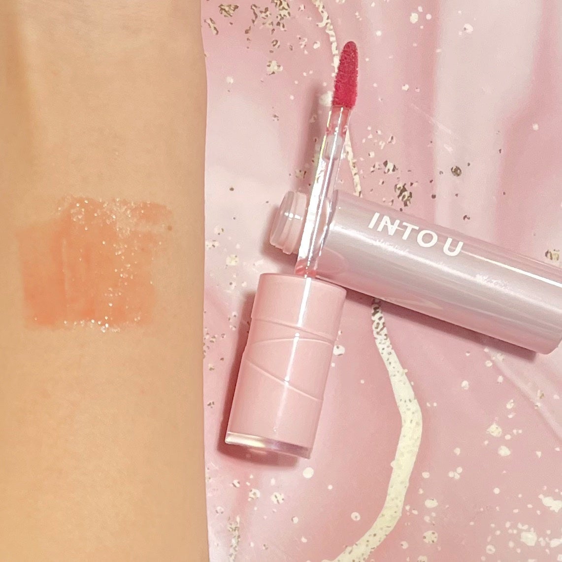 スーパーマットリップ&チークマッド/INTO U/口紅を使ったクチコミ(2枚目)