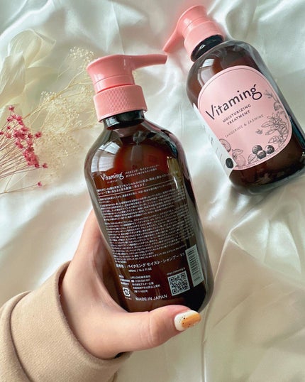 モイストシャンプー/トリートメント(タンジェリン&ジャスミンの香り)/Vitaming/市販シャンプーを使ったクチコミ(4枚目)
