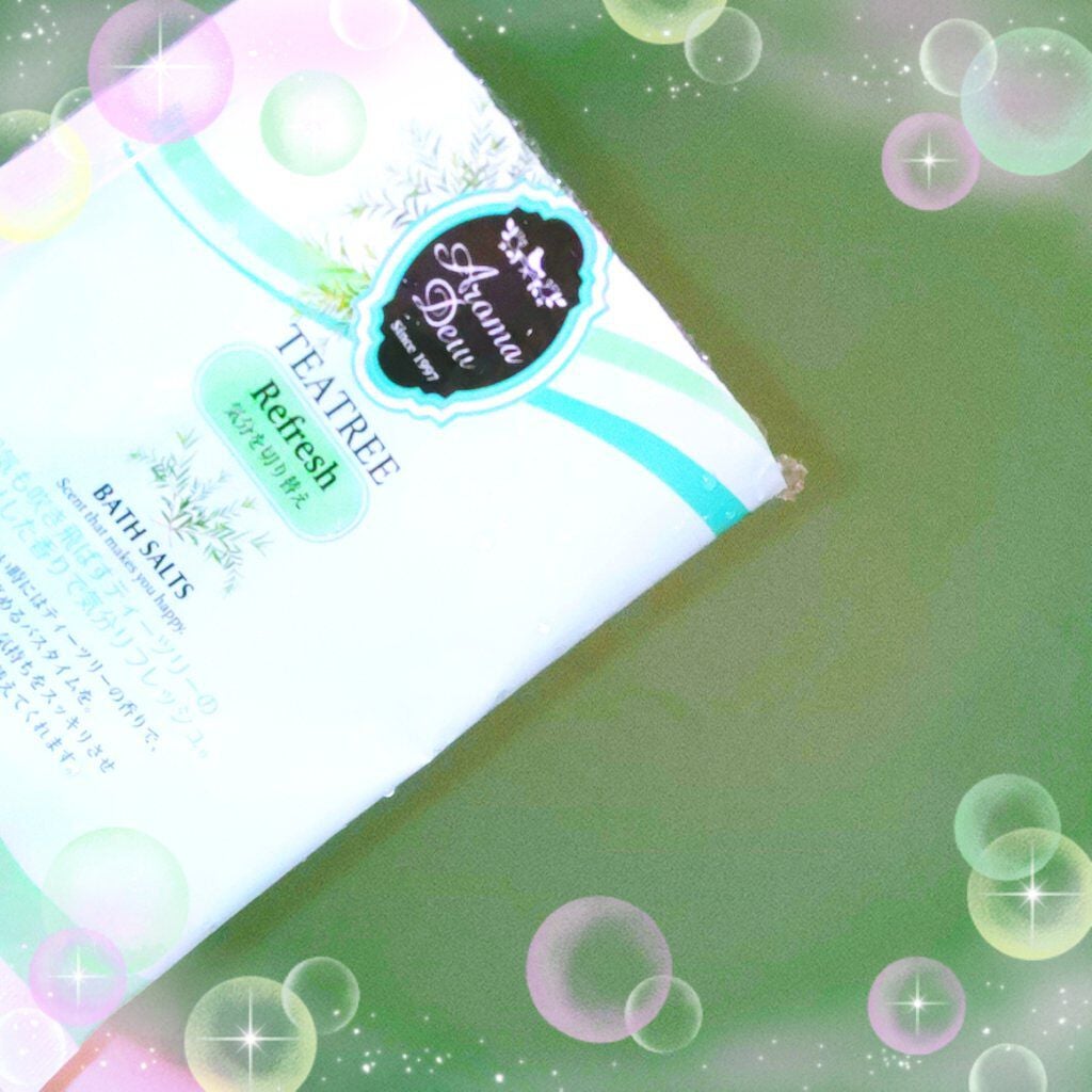 バスソルト ティーツリー/アロマデュウ/入浴剤を使ったクチコミ(1枚目)