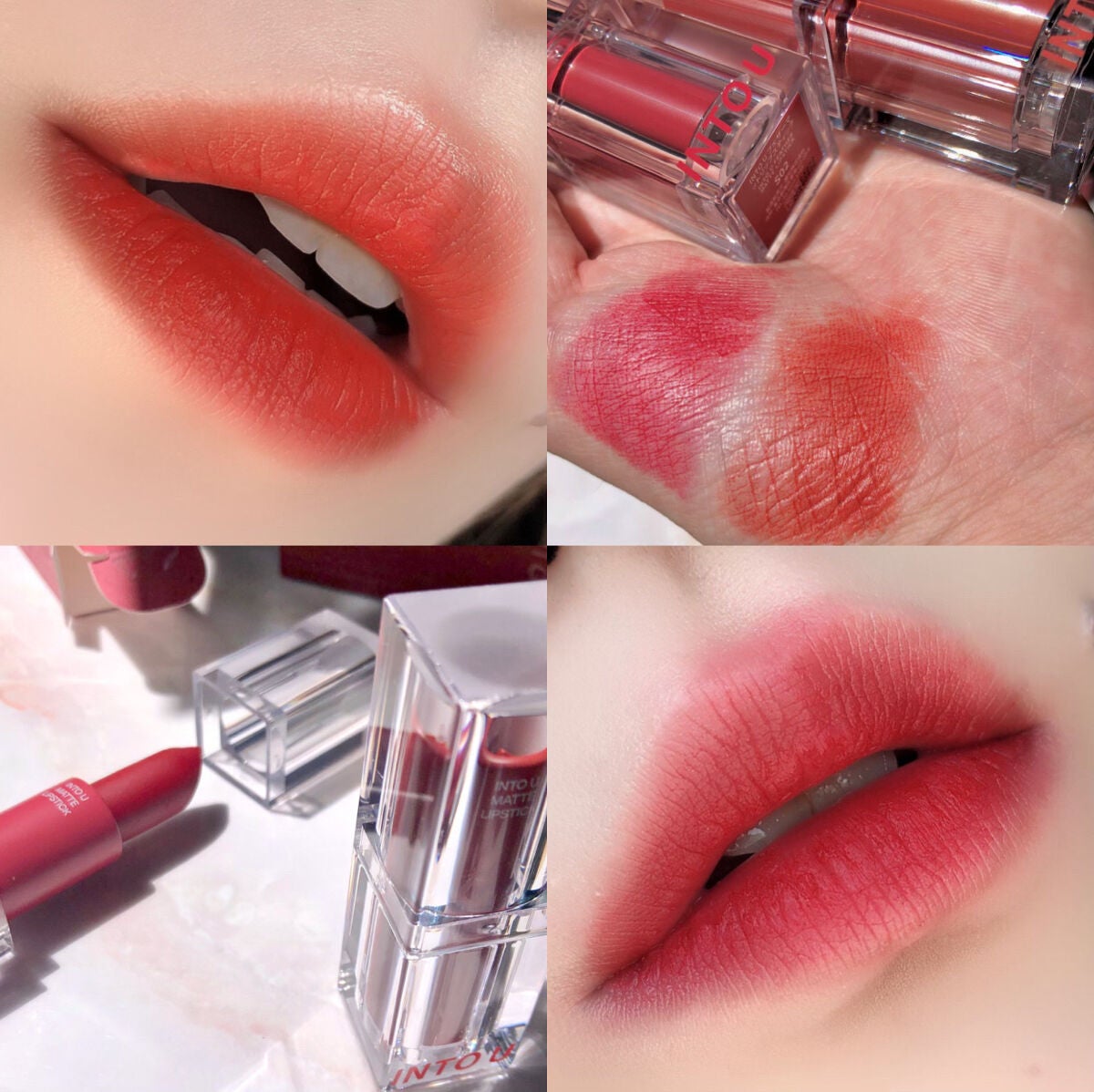 フェザーマットリップスティック/INTO U/口紅を使ったクチコミ(9枚目)