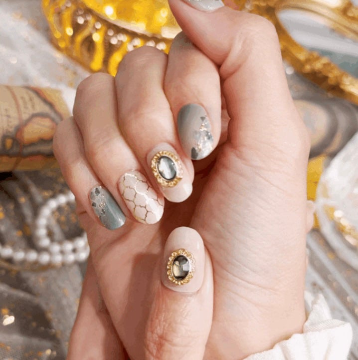 セミキュアジェルネイル(ハンド)/ohora/ネイルシールを使ったクチコミ(7枚目)