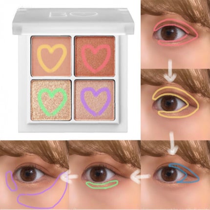 THE アイパレR/b idol/アイシャドウパレットを使ったクチコミ(3枚目)