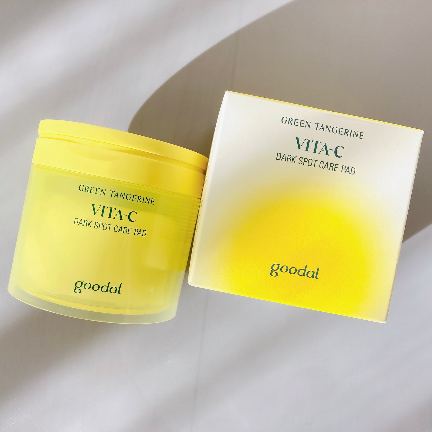 グリーンタンジェリン ビタCダークスポットケアパッド/goodal/トナーパッドを使ったクチコミ(1枚目)