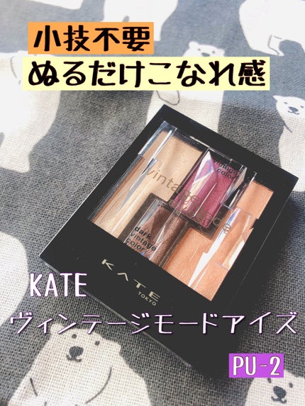 ヴィンテージモードアイズ/KATE/アイシャドウパレットを使ったクチコミ(1枚目)