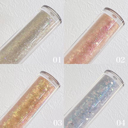 リキッド グリッター シャドウ/rom&nd/グリッターを使ったクチコミ(4枚目)