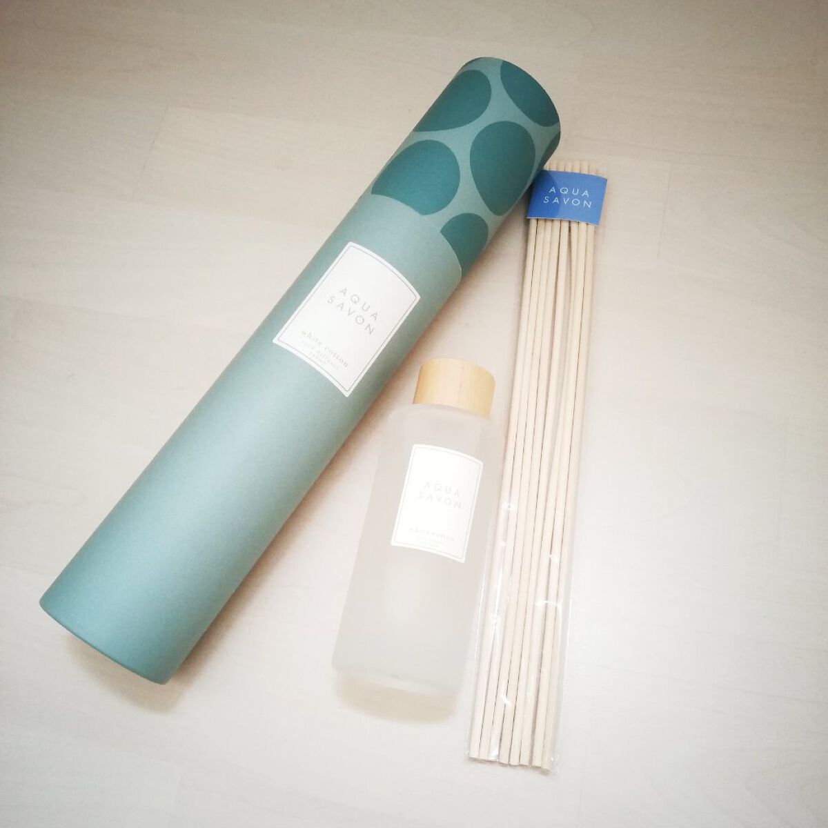 リードディフューザー　ホワイトコットンの香り/アクアシャボン/ルームフレグランスを使ったクチコミ（2枚目）