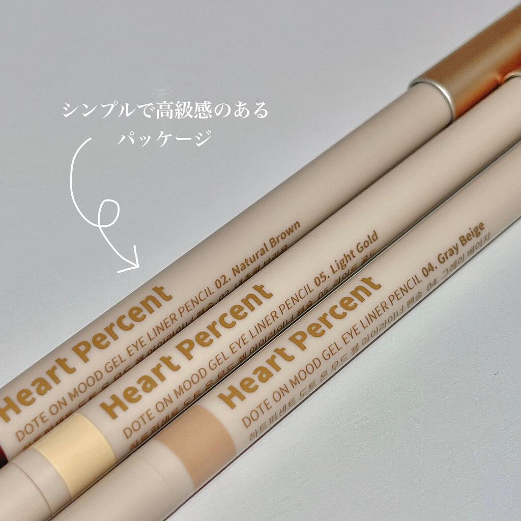 ドットオンムードジェルアイライナーペンシル/Heart Percent/ジェルアイライナーを使ったクチコミ(5枚目)