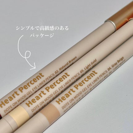 ドットオンムードジェルアイライナーペンシル/Heart Percent/ジェルアイライナーを使ったクチコミ(5枚目)
