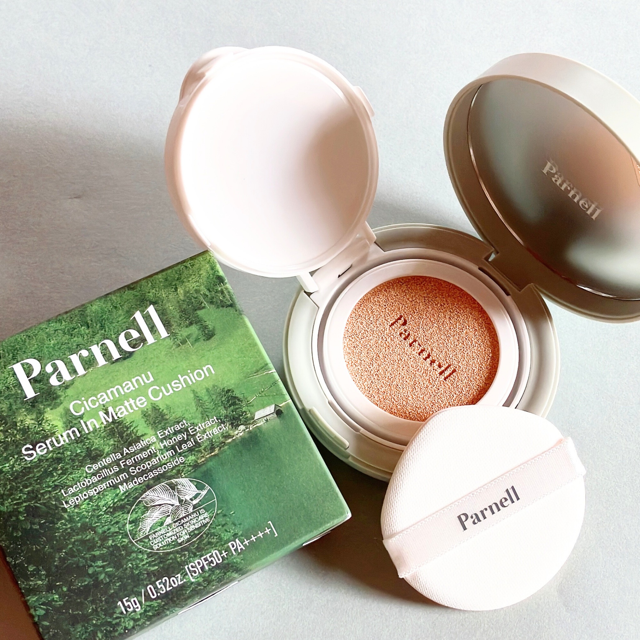 シカマヌ　セラム　イン　マット　クッション No.19/parnell/クッションファンデーションを使ったクチコミ（1枚目）