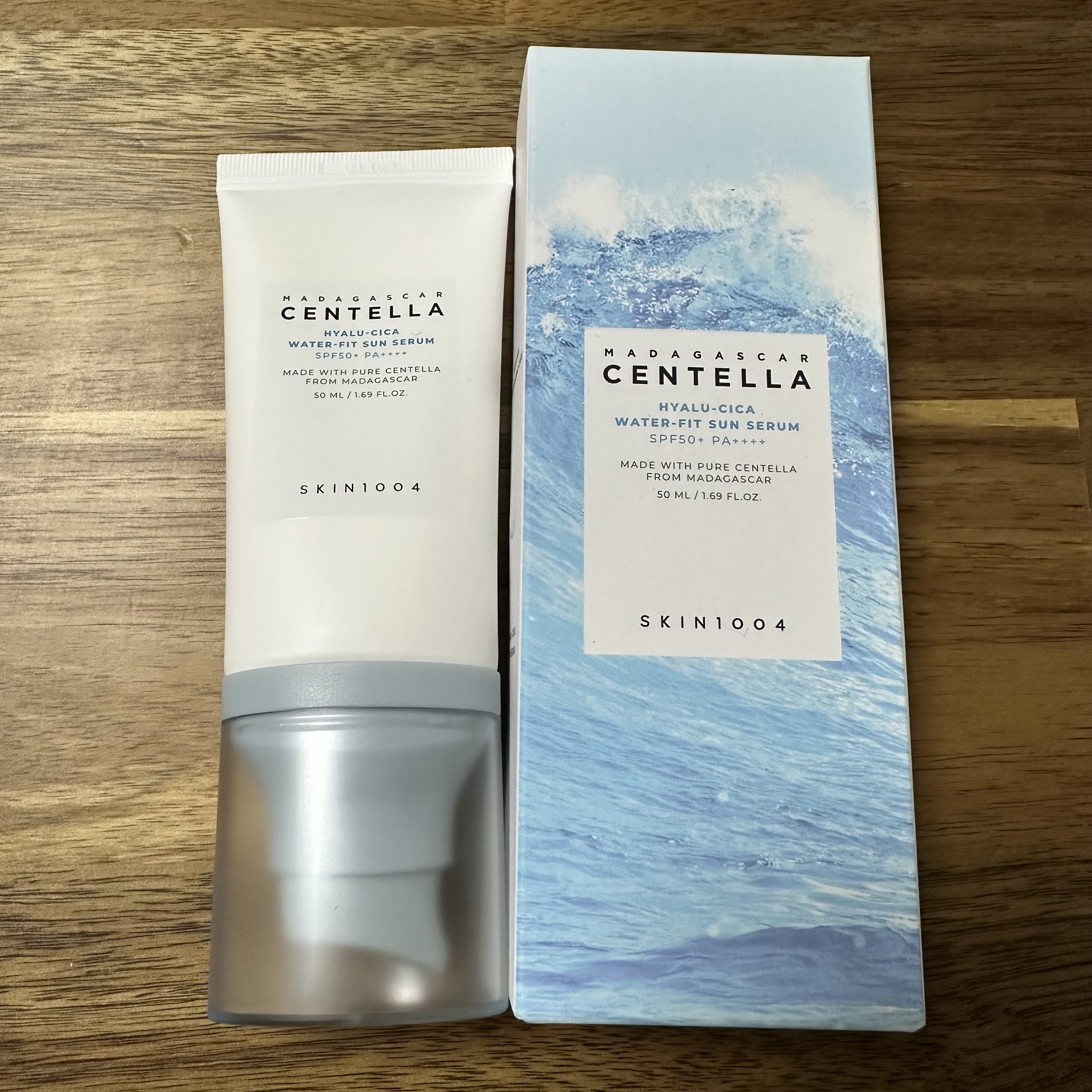 ヒアルーシカ ウォーターフィット サンセラム/SKIN1004/日焼け止めローションを使ったクチコミ（1枚目）