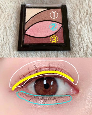 UR GLAM　VELVET EYE COLOR PALETTE バーガンディ/U R GLAM/アイシャドウパレットを使ったクチコミ（3枚目）