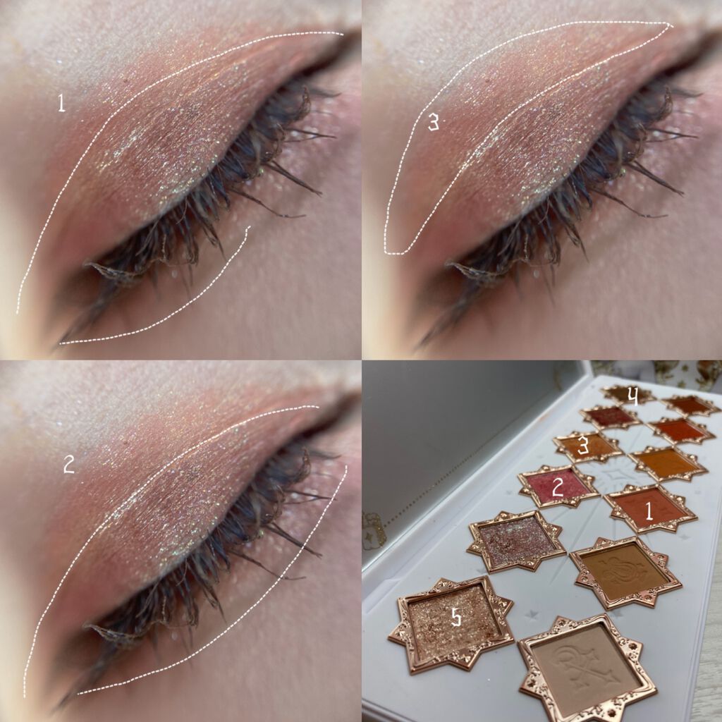 リトルエンジェル12色アイシャドウパレット ホワイトエンジェル/FlowerKnows/アイシャドウパレットを使ったクチコミ（3枚目）