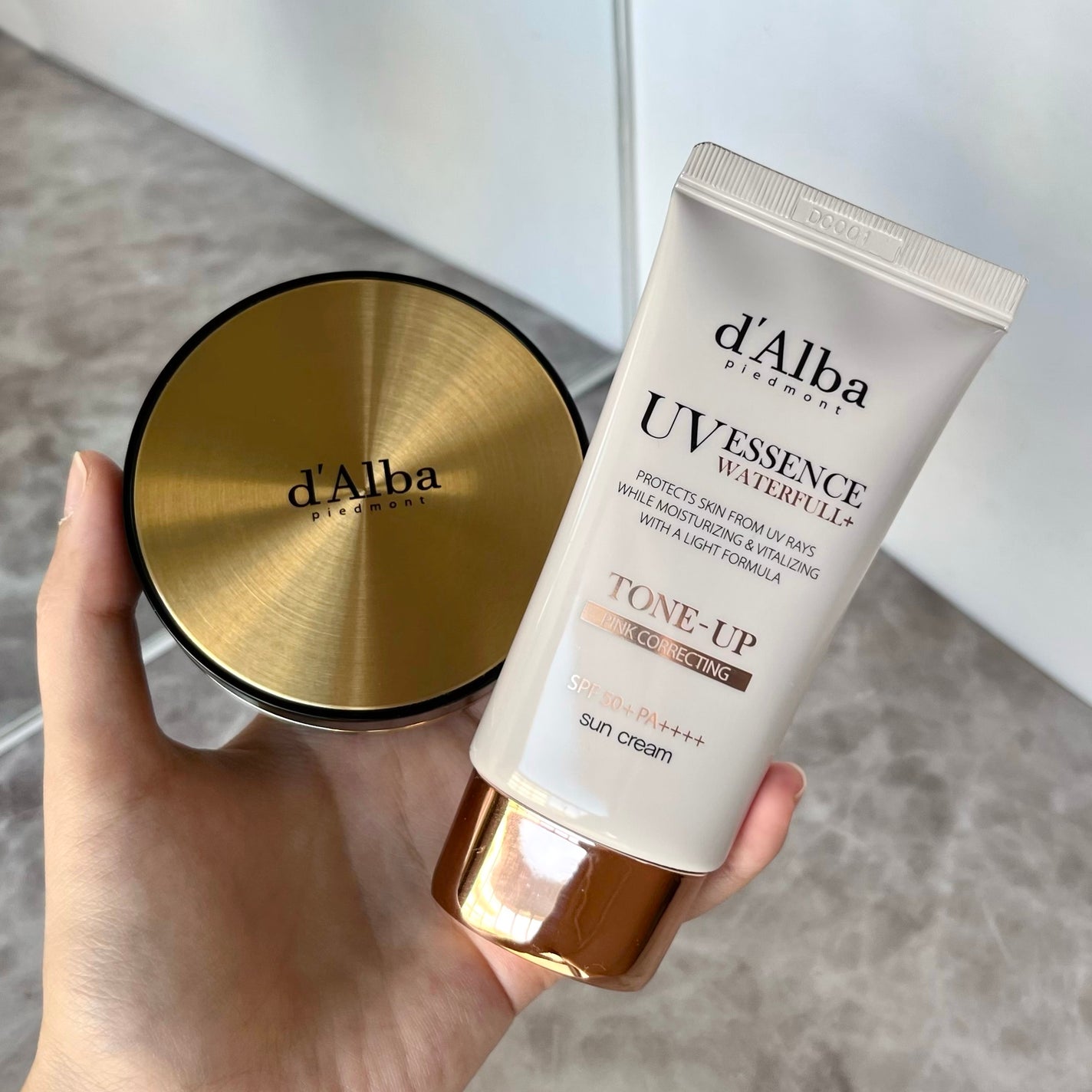 ウォータフルトーンアップサンクリーム/ダルバ/日焼け止めクリームを使ったクチコミ(1枚目)