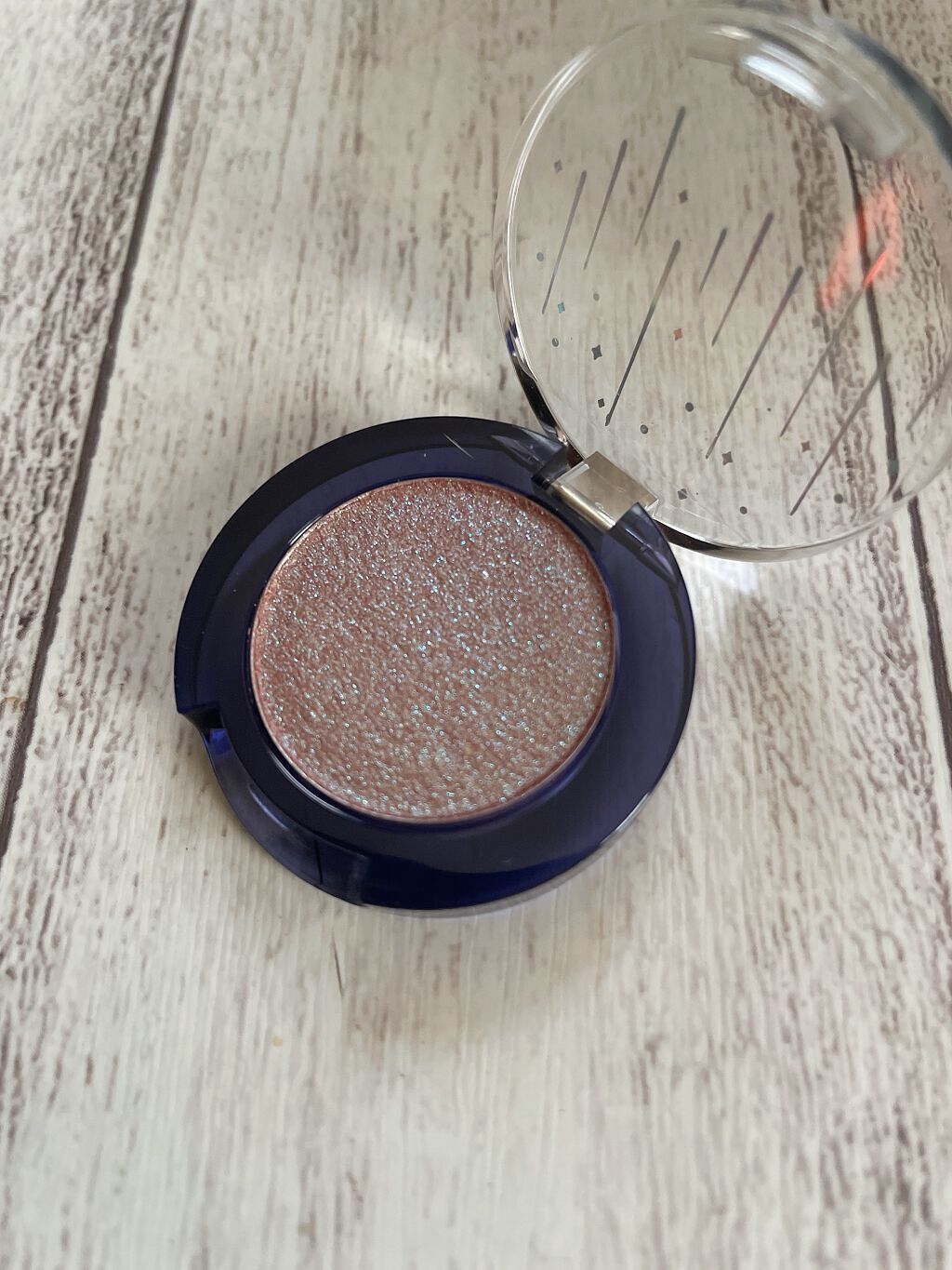 グリッター シャドウ カラー 03 コーラルサートン(CORAL SATURN)/rom&nd/グリッターを使ったクチコミ（2枚目）